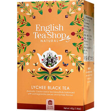 英国伦敦ETS茶英帝斯茶 自然荔枝味红茶2g*20小包独立盒装 原装进口水果味调味袋泡茶叶茶包