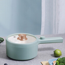 健丝美迷你电煮锅学生宿舍多功能煮面锅家用迷你多用小电锅WH1 2.5L电火锅典雅白