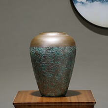 景德镇现代简约花瓶客厅餐桌轻奢插花陶瓷花器玄关干花装饰品摆件 花瓶