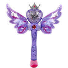 迪士尼(Disney)泡泡魔法棒 苏菲亚公主电动泡泡机儿童吹泡泡玩具带灯光音乐防漏水泡泡棒男女孩礼物8788