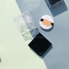 四宫格散粉盒空盒分装盒带粉扑便携小四色散粉盒子定妆蜜粉盒 四宫格散粉盒(送粉扑和粉勺)