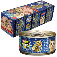 超市	渔极（AkikA）猫罐头泰国进口猫湿粮宠物猫零食成幼猫罐头 ay21金枪鱼 80g*6罐