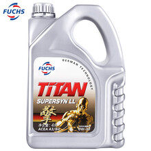 福斯（FUCHS）泰坦擎 PAO聚合技术 先进全合成机油 0W-30 API SN级 ACEA A3/B4 4L装 汽车保养