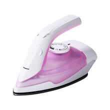 蒸汽便携小烫斗迷你电熨斗旅行烫斗手持低功率宿舍熨烫机挂烫机 粉 W)16.5*(D)7.6*(H)9.4CM