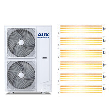 奥克斯(AUX)中央空调小多联机一拖三一拖四一拖五风管机一级能效包安装家用空调 7匹一拖六（适用120-150㎡）