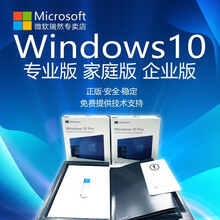 微软正版office/2019/企业版 /WIN10/windows10专业版零售/彩盒/操作系统 WIN10专业版彩盒-含专票