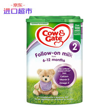 进口超市 爱尔兰原装进口 英国牛栏(Cow&Gate) 较大婴儿配方奶粉 2段(6-12月) 800g