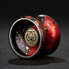 稚气熊 冰魄悠悠球超长睡眠花式溜溜球比赛专用儿童yoyo球 傲世虎黑金红 悠悠球+10绳