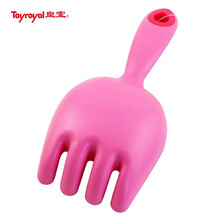 日本皇室玩具（Toyroyal）儿童玩具 夏日宝宝沙滩玩具套装 儿童铲子小桶孩子戏水挖沙工具 Flex沙滩耙玫瑰粉