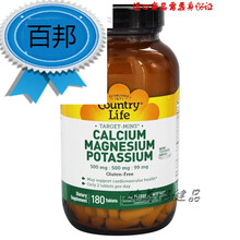 country life 钾钙磷镁矿物质复合元素片180片 58917 180.00 Tablets
