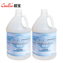 超宝（CHAOBAO）DFF043 84消毒液 含氯消毒清洁剂漂白水消毒水 3.8L*2瓶装