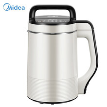 美的（Midea）豆浆机家用全自动加热煮多功能智能破壁免过滤小型豆浆机 十大功能 银白色