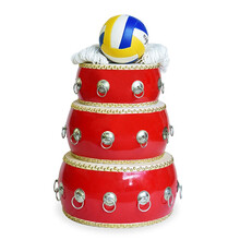 FLD-TZG12寸-10环拓展道具鼓动人心户外训练击鼓颠球团队游戏道具同心鼓趣味运动会活动器材