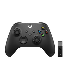 微软（Microsoft）Xbox新款手柄 无线控制器 Series手柄steam/PC电脑游戏手柄 新款xbox手柄【磨砂黑+win10接收器】