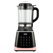 新款豆浆机家用破壁免过滤多功能全自动加热免煮辅食米糊小型果汁 黑色 大容量 适合1-6人