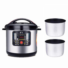 新飞商用电压力锅8L11L12L13L高压电饭煲饭店食堂大容量电高压力锅智能电压力锅13升电压力锅 新款11升银色双胆 插座胶圈