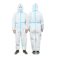 维德医疗一次性防护服隔离衣防疫专用连体全身式防飞沫无菌装 白色*(180)1件【独立包装】