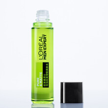 欧莱雅 (LOREAL) 男士炭爽控油水能劲能醒肤增强爽肤水130ml清爽补水保湿 男士控油炭爽增强爽肤水
