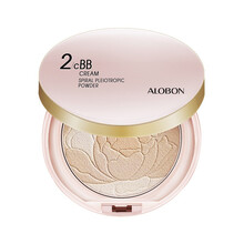 雅邦ALOBON花蕊修颜四色粉饼定妆遮瑕控油嫩滑提亮 02浅肤色