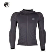 SFK摩托车骑行护甲衣防摔服软甲机车防护衣夏季通风透气越野摩托车骑行服内穿盔甲护具四季 黑色 L