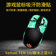 鼠标贴 用于赛睿SenseiTen10/霜冻之蓝V2通用 游戏鼠标吸汗防滑贴 玛雅图腾系列 保护鼠标 图腾炫彩6