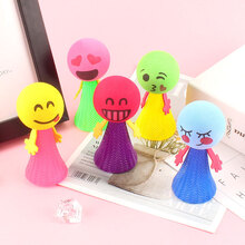 抖音网红同款弹跳精灵小人玩具跳一跳解压小人跳跳人玩具跳跳娃娃弹力弹跳发光精灵 小号弹跳精灵20个装(3*6cm)