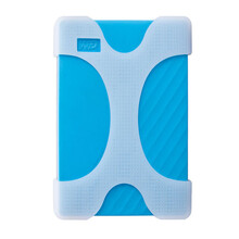 适用于西数随行版移动硬盘保护套新款WD随行款西部数据mypassport随性款X型硅胶套1t2T4t 白色(1T/2T)硅胶套