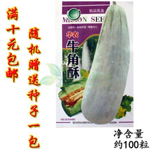 菜友各种甜瓜种子  大田菜园高产易种甜脆肉厚甜瓜菜瓜香瓜瓜果籽 圣凯华农牛角酥100粒/袋