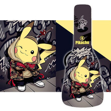 MOOYE木叶个性涂鸦定制36寸吉他包加厚海绵民谣吉他琴包儿童古典吉他背包可爱女生 潮牌皮卡丘36寸（长93-96cm）