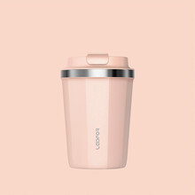 雷德夫保温咖啡杯 便携随行大容量杯子【原创设计】 樱花粉380ml