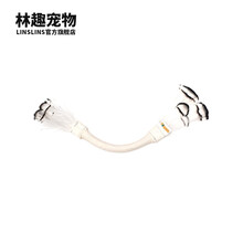 林趣LINSLINS棉绳羽毛逗猫玩具猫咪磨牙猫玩具爱 套装 组合逗猫羽毛逗猫玩具自嗨 长款白色羽毛(12*8cm)