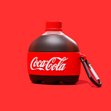 墨迪airpods1/2保护套卡通可爱苹果Airpods pro无线蓝牙耳机套3代硅胶保护壳时尚软壳 Airpodspro/3代【瓶装可乐】