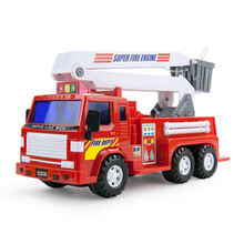 力利消防车玩具超大号升降云梯车救火男孩儿童可喷水消防车汽车模型 32828B