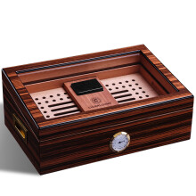 茄皇（Cigarking）雪茄盒保湿盒雪松木双层透明天窗保湿箱保湿柜雪茄烟盒 B款