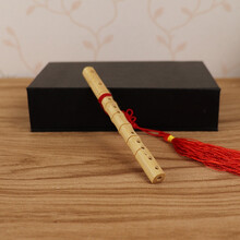 京炫（JINGXUAN)古筝模型摆件古琴琵琶中阮竹笛民乐模型摆件相框中国特色礼物 10厘米竹笛