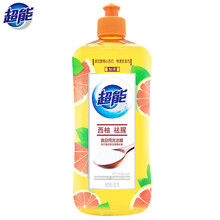 超能洗洁精500g瓶装西柚去腥家用厨房洗涤灵洗碗液小瓶食品果蔬餐具洗涤剂清洁剂家庭装 超能西柚洗洁精500g*1瓶