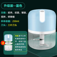 捣蒜泥神器电动蒜蓉机小型切打压剥蒜器搅碎机厨房家用绞肉机辅食 蓝/250ML【大动力绞肉款】电动 电动速绞【三年不坏+用坏换新】