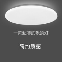 超薄LED吸顶灯圆形简约现代卧室灯房间灯饰家用阳台过道走廊灯具 薄小白21cm12W白光 用面积1-3平米