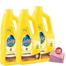 碧丽珠（Pledge） 木地板护理蜡液体蜡 清洁剂护理精油保养防滑防开裂防变形实木复合地板去污清洗剂 500g木地板护理蜡*3瓶