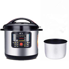 新飞商用电压力锅8L11L12L13L高压电饭煲饭店食堂大容量电高压力锅智能电压力锅13升电压力锅 新款13L银色单胆 插座胶圈