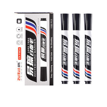 最炫(ZUIXUA)文具黑色大容量易擦白板笔 粗杆记号笔物流标记笔 办公教学会议笔 10支/盒ZX-F0634