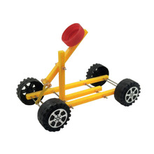 力学实验小车 科技小制作小学科学实验弹力重力风力反冲小车材料 投石车材料