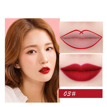 唇线笔口红笔防水不沾杯勾线笔易上色两用带唇刷笔学生 3#正红色