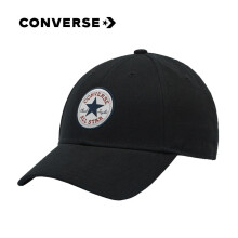 匡威（Converse） 帽子春季户外遮阳帽棒球帽运动鸭舌帽男女遮阳休闲帽 黑色10008476-A01 以专柜实物为准