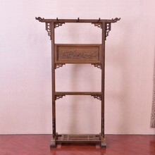 寻古 红木家具非洲鸡翅木（学名：非洲崖豆木）明清古典 实木挂衣架 明清古典工艺 原木落地衣挂 衣帽架 C款：长68*宽42*高162cm