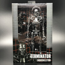 NECA 终结者 3 T800 阿诺 施瓦辛格 骨架 7寸可动人偶模型 盒装骨架