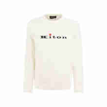 Kiton 男士针织毛衣 UMK025916005 白色 INTXL