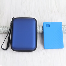 适用于西部数据随行版收纳包西数MYpassport随行版移动硬盘包抗摔收纳包硅胶套硬壳盒 蓝色包+(4T/5T容量)全包蓝硅胶套