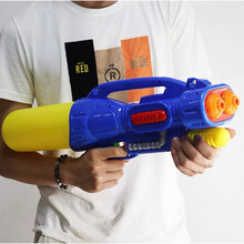 呲水枪高压成人超大号水枪成人大童男女儿童玩具呲滋大容量喷水2500ML泼水节高压 3308N蓝双出水口(无背带) 1600ML 标准配置