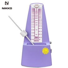 日本进口机芯NIKKO尼康机械节拍器钢琴吉他乐器通用节奏器古筝提琴架子鼓长笛二胡打拍器考级专用 经典款-超炫紫